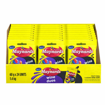Maynards Wine Duos Bulk Sweets Box (24 x 60 g)