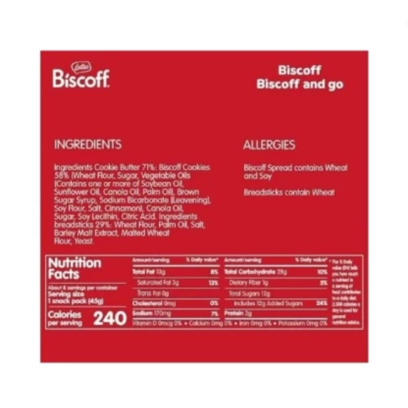 Lotus Biscoff Cookies 12X2P Cookies (700 g, Pack of 12)
