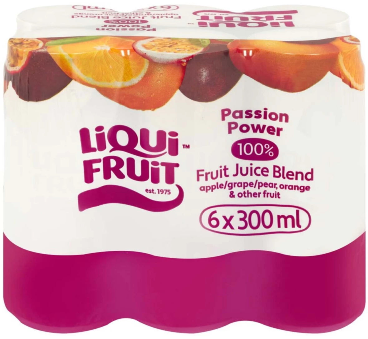 Liqui Fruit Passion Power 100% Fruit Juice Blend (6 x 300ml)