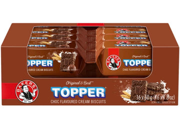 Bakers Topper Chocolate Flavoured Biscuits (16 x 50g) MYEXPREZZ