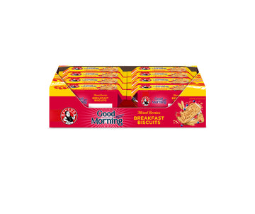 Bakers Good Morning Mixed Berries Biscuits front of carton 16 x 50g