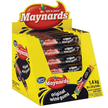 Maynards Wine Gums Roll Box (36 x 39 g)