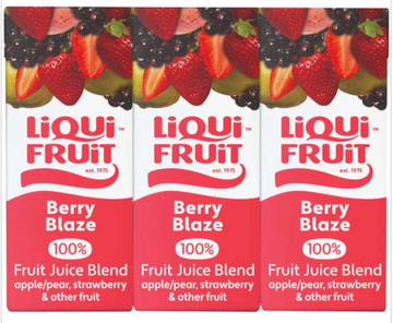 Liqui Fruit Berry Blaze 100% Fruit Juice Blend (6 x 200ml)