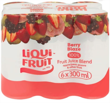 Liqui Fruit Berry Blaze 100% Juice Blend  (6 x 300 ml)