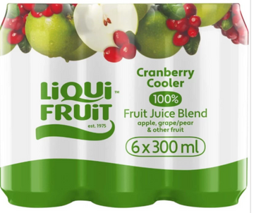 Liqui Fruit Cranberry 100% Fruit Juice Blend (6 x 300ml)