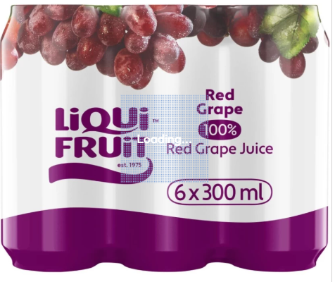 Liqui Fruit Grape 100% Fruit Juice Blend (6 x 300ml)