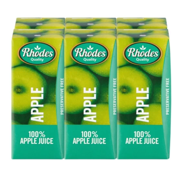 Rhodes 100% Apple Fruit Juice Blend 6 x 200ml
