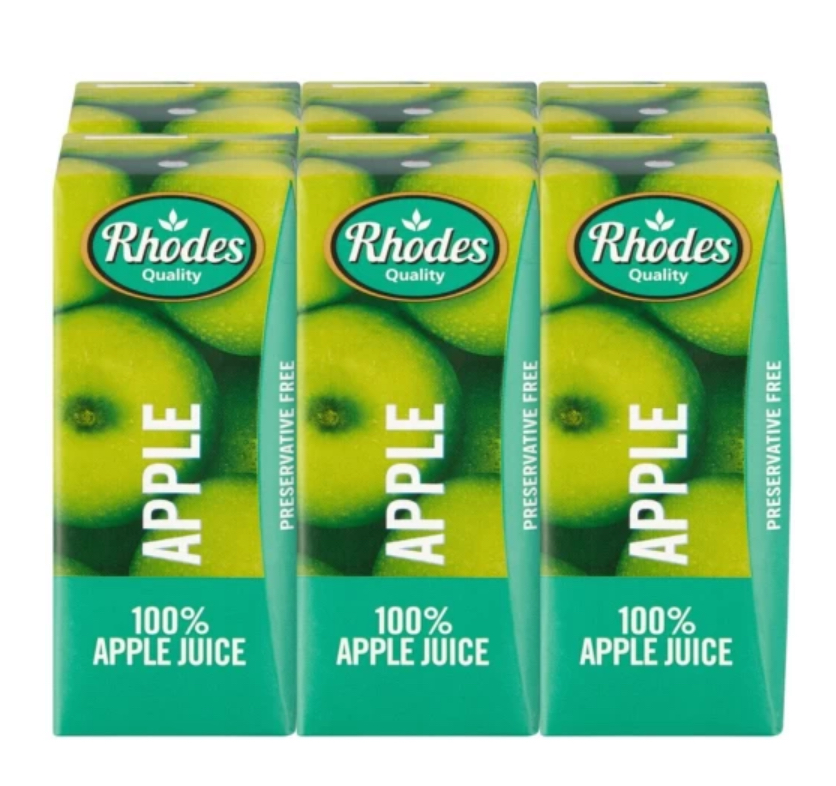 Rhodes 100% Apple Fruit Juice Blend 6 x 200ml