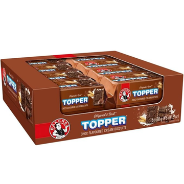 TOPPERS CHOCOLATE Cookies (50 g, Pack of 16)