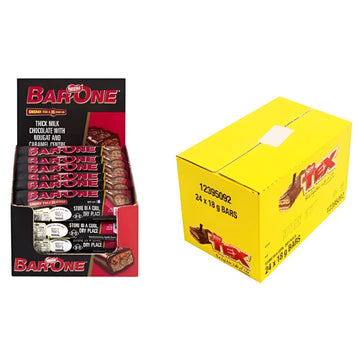 Nestlé Mini Tex & Mini Bar One Combo – 48 Pack Box Milk Chocolate Bars (48 x 22 g)