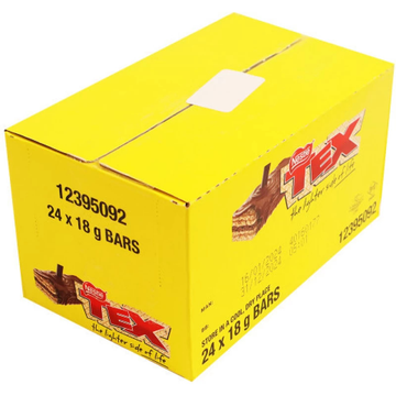 Nestlé Mini Tex Chocolates – 24 Pack Box Milk Chocolate Bars (24 x 18 g)