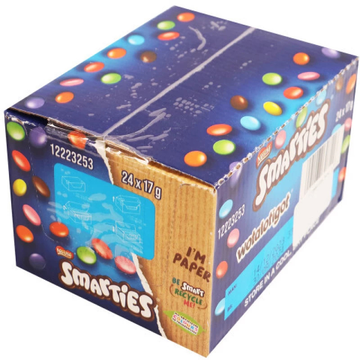 Nestlé SMARTIES Mini – 24 Pack of 17g Milk Chocolate Bars (24 x 17 g)