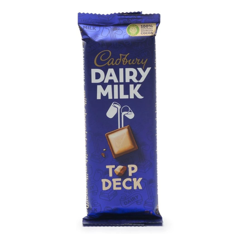 Cadbury Dairy Milk Top Deck Milk Chocolate Bars (12 x 80 g)