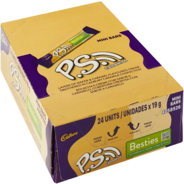 Cadbury P.S. Caramilk Mini Milk Chocolate Bars (24 x 19 g)