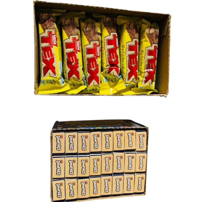 Nestle Mini Chocolates Combo - Tex & Smarties Milk Chocolate Bars (48 Units)