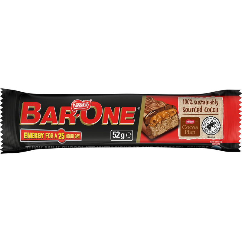 Nestle Bar One Coffee Dark Chocolate Bars (40 x 52 g)