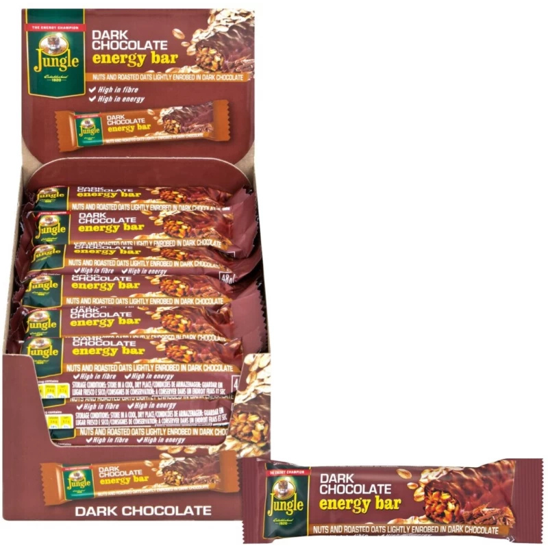 Jungle Energy Bar Dark Chocolate Bars (30 x 40 g)