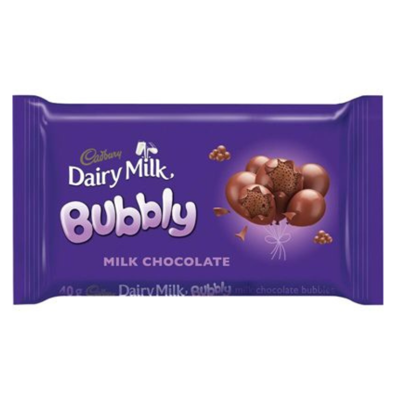 Cadbury Bubbly 40g Pack of 30 Milk Chocolate Bars (30 x 40 g)