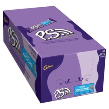 Cadbury PS Dairy Bar 40x48gr Milk Chocolate Bars (48 x 1920 g)