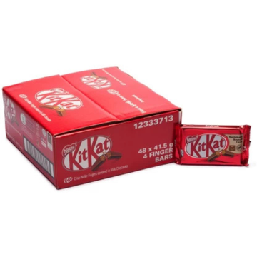 Nestlé KitKat 4-Finger Milk Chocolate Bars – 48 x 41.5g Box Milk Chocolate Bars (48 x 41 g)