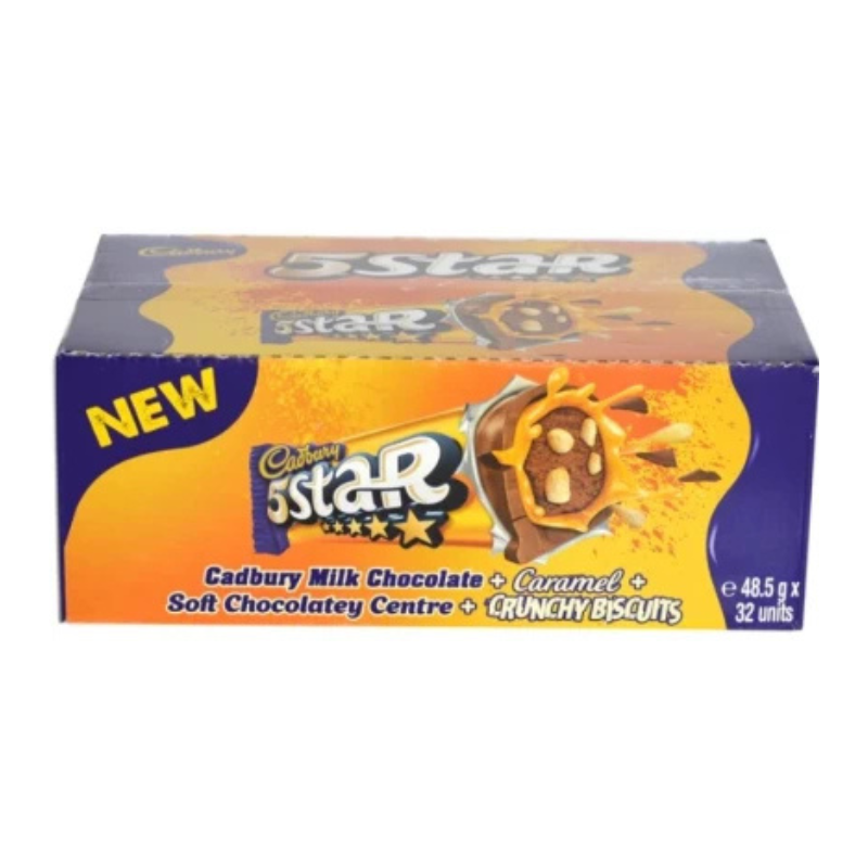 Cadbury 5 Star Milk Chocolate Bars (32 x 48.5 g)