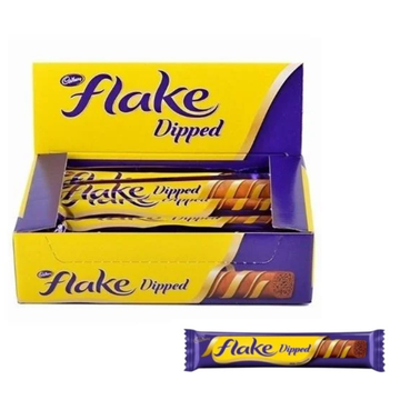 Cadbury Flake Dipped – Box of 40 x 32g | Irresistibly Crumbly, Deliciously Coated Milk Chocolate Bars (40 x 32 g)
