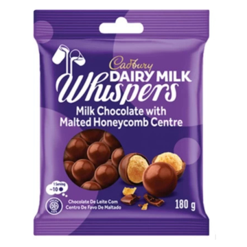 Cadbury Whispers Coated Malted Honeycomb Milk Chocolate Bites – Value Box Milk Chocolate Bites (20 x 180 g)