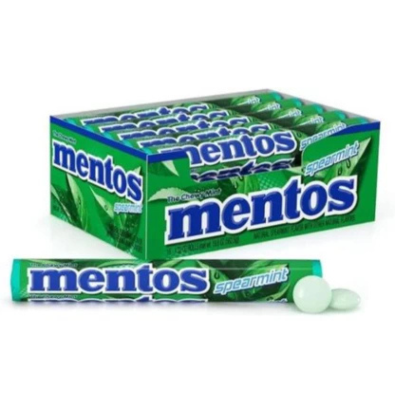 Mentos Spearmint Flavoured Chewy Sweets Box (40 x 37.5 g)