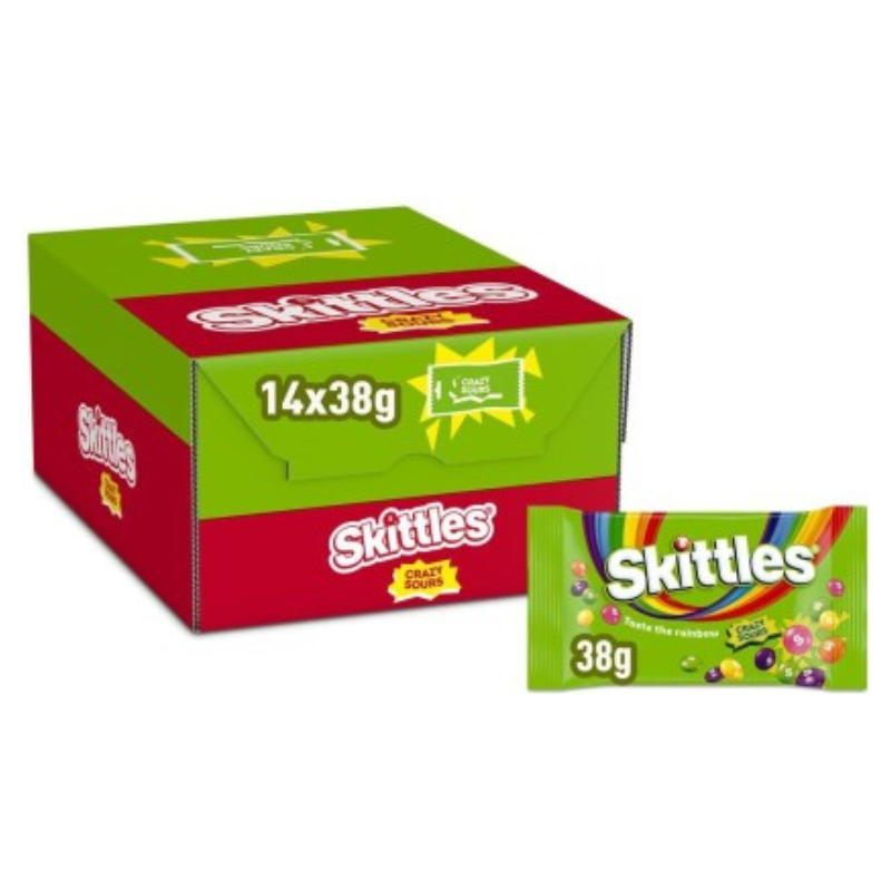 Skittles Crazy Sours Box (14 x 38 g)