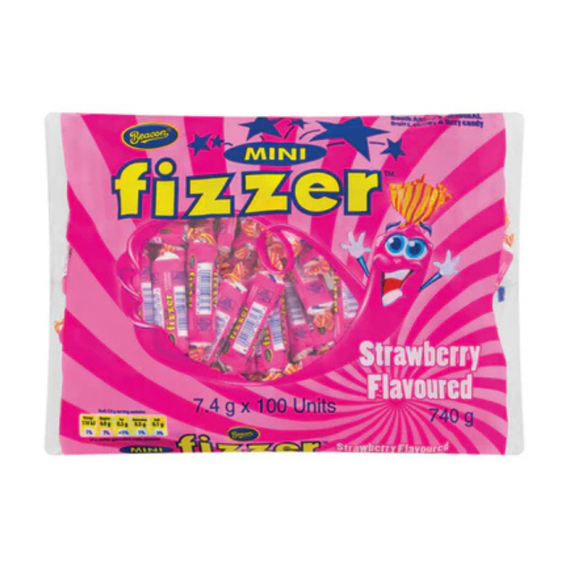 Beacon Mini Fizzer Strawberry Flavoured Bag (740 g)