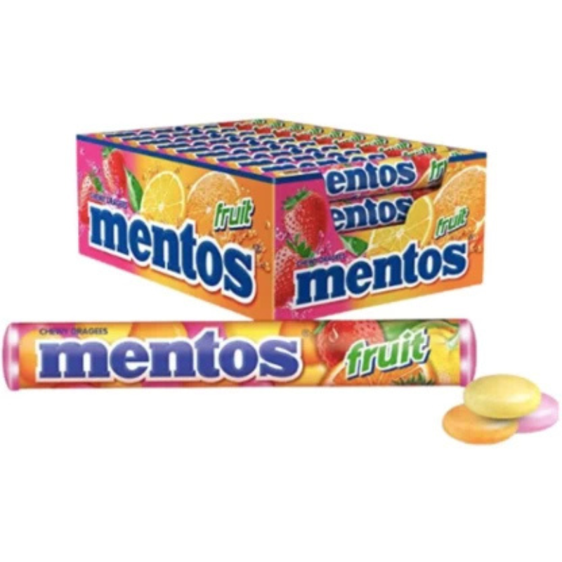 Mentos Fruit Flavoured Sweets Chews Box (40 x 37.5 g)