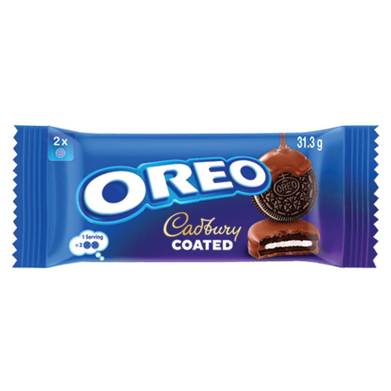 OREO Chocolate Coated & Enrobed Vanilla Cream Filled Biscuit (31.1 g, Pack of 20)