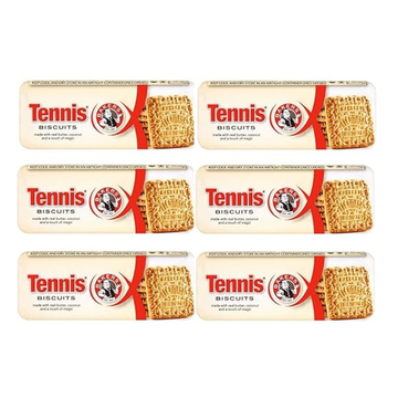 Bakers Tennis Plain Biscuits (200 g, Pack of 6)