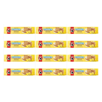 Bakers Topper Lemon Flavoured Cream Filled Biscuit (125 g, Pack of 12)
