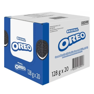 OREO Original Box of 128g x 20 Cream Sandwich Biscuit (128 g, Pack of 20)