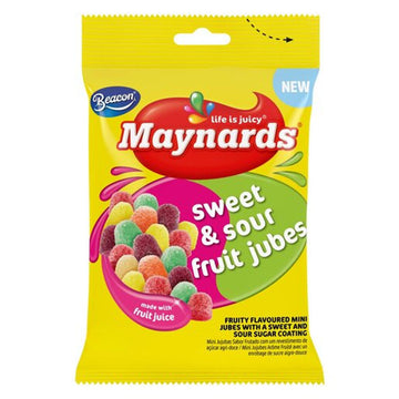 Maynards Sweet & Sours Jubes Pouch (48 x 60 g)