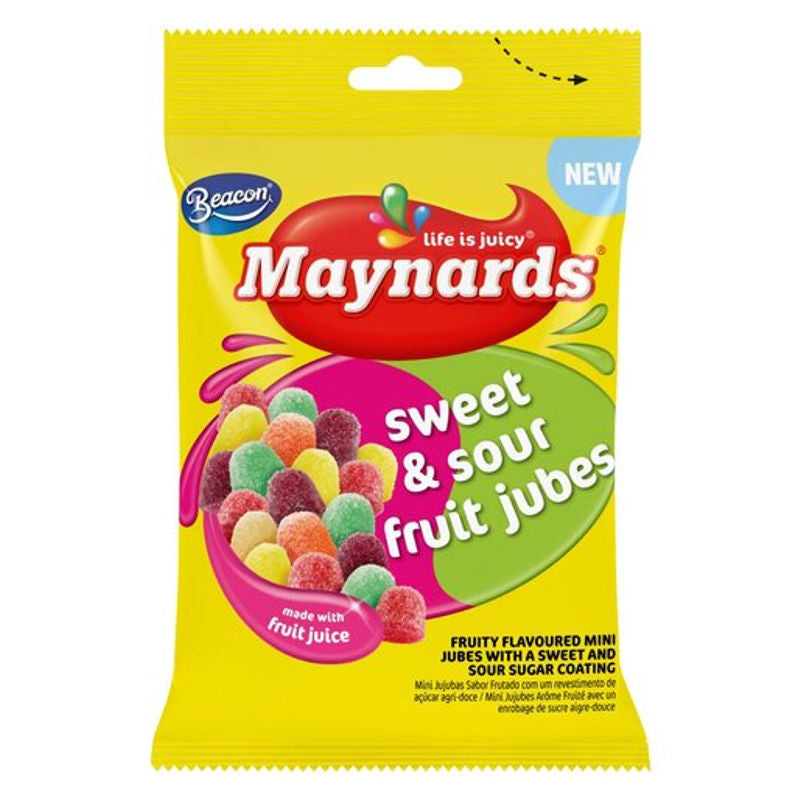 Maynards Sweet & Sours Jubes Pouch (48 x 60 g)